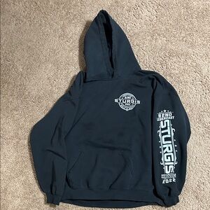 Gildan Black Hoodie with Sturgis Print